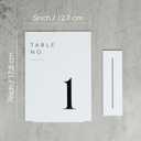 JINMURY White Wedding Table Numbers 1-30 with Stands, 5"x7" White Acrylic Table Numbers, Perfect for Wedding Reception, Party, Anniversary, Event