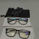 NOVIVON Active‑Fit Reading Glasses for Men - Blue Light & UV Protective Readers with Bonus Case & Cloth, +2.5