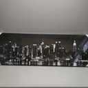 Biuteawal New York City Canvas Wall Art Modern Black and White Cityscape Poster Picture Prints Manhattan Skyline Night View Painting Artwork for Home Office Living Room Decoration Gallery Wrap