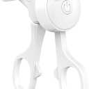 Heated Eyelash Curlers, C-Shaped Natural Curling, Fast Heat up Within 10s, 24 Hours Long Lasting, Rechargeable Electric Eyelash Curler with Type-C, Anti-Burn Mini Lash Curler, White