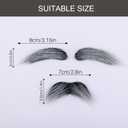 3 x Fake Mustache and Eyebrows Self Adhesive Fake Facial Hair Novelty Mustaches for Costume Halloween Party