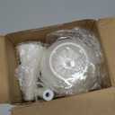 White Bathroom Decor Toilet Brush and Holder Set,Modern Toilet Bowl Brush Household Cleaning Brush for Bathtub