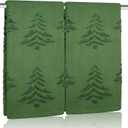 2 Pack Christmas tree Hand Towels 100% Cotton Jacquard holiday Kitchen dish Towels Retro Neutral Olive Green Bathroom Towels Set gift Seasonal Xmas Winter Bathroom Decor (Olive Green Christmas tree)