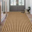 Outdoor/Indoor 2ft x 6ft Runner Rug, Hallway Custom Sizes Non-Slip Rubber Backing Area Runner Rugs Waterproof Carpet Rugs for Kitchen Entryway Balcony Garage Stair Laundry