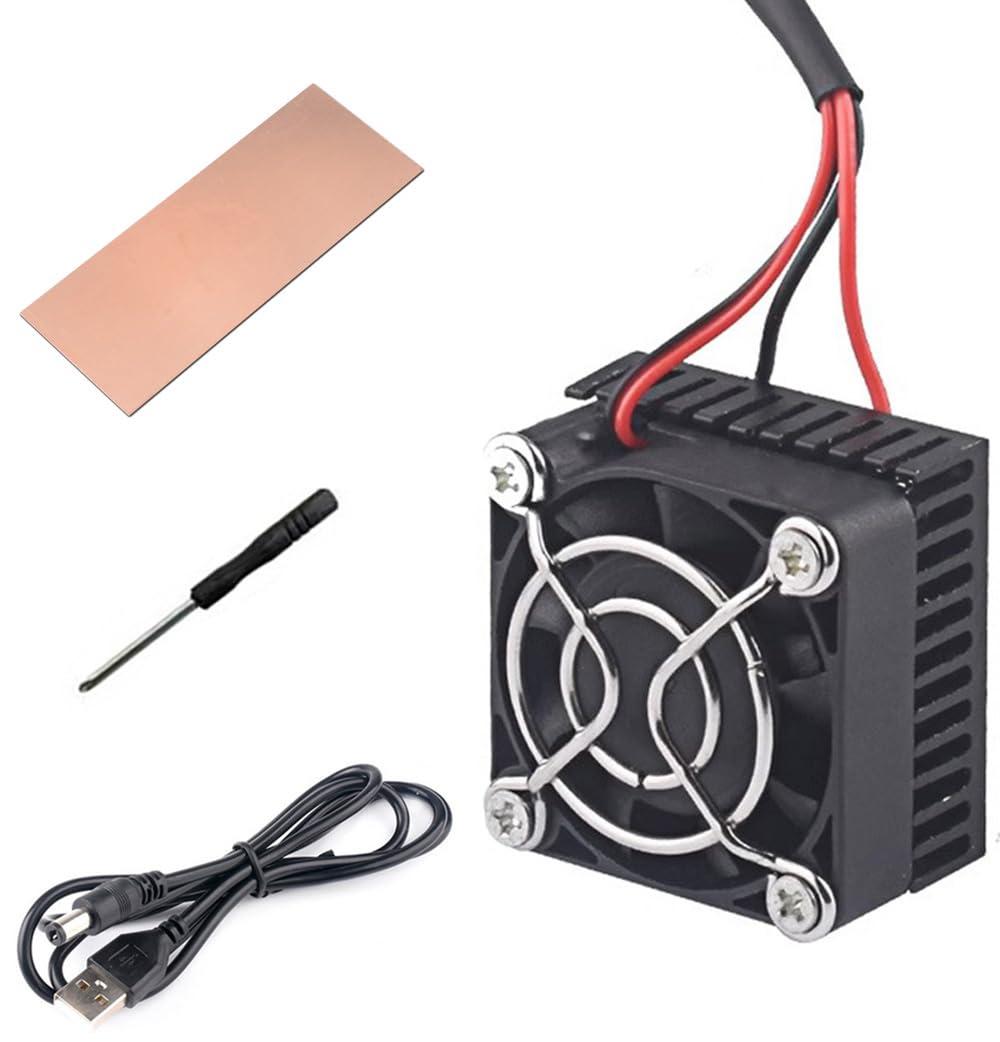 Phone Tablet PC 5Volt DIY Peltier Cooler Kit USB Semiconductor Thermoelectric Cooler Peltier Cooling System Heatsink Module kit for Tiktok Live Streaming, Outdoor Vlog, Mobile Gaming