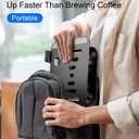 Adjustable Laptop Stand, Aluminum Portable Laptop Riser for Desk Foldable, Ergonomic Computer Notebook Stand Holder for MacBook Air Pro, Dell XPS, HP and All 1017 Inch Laptops, Black