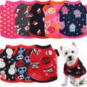 8 Pieces Dog Sweaters for Small Dog Girl Boy Winter Chihuahua Clothes Puppy Sweater Warm Shirt Puppy Fleece for Halloween Christmas Pajamas Yorkie for Pets Pup Cat, X-Small