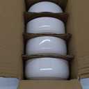 HaWare Stoneware Dinnerware Sets, 8-Piece Plates and Bowls Set for 42, Dishes Set for Home Restaurant, Speckled Milky White
