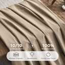 JELLYMONI 100% Washed Cotton Duvet Cover King Soft, Breathable Linen-Look Bedding with Natural Wrinkle Texture, Button Closure, 3-Piece Set (Dusty Khaki, 104"x90")