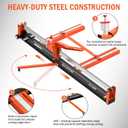 48 Inch Manual Tile Cutter with Dust-Sealed Roller