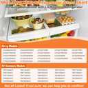 Upgraded MHL61952333 Refrigerator Glass Shelf Compatible with LG Kenmore Refrigerator Shelf Replacement Parts Crisper Drawer Cover Tempered Glass Shelves LG Fridge Shelves Replacement LFCS22520S Part