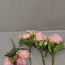 Pusuny Artificial Peonies Silk Flowers, 4 Bundles Faux Peony Bouquet Florals Arrangements for Farmhouse Home Boho Wedding Table Centerpiece, Fake Plastic Flower Bulk for Vase Decoration (Light Pink)