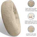36 inches Calming Donut Dog Bed - 3X Durable Plush Faux Fur, Machine Washable & Non-Slip, Fits up to 100 lbs, Beige