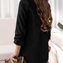 PRETTYGARDEN Womens Casual Blazer 2025 Spring Fall Fashion Long Sleeve Open Front Work Office Suit Jackets (Black, XXL)