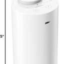 Airversa Waterless Diffuser for Essential Oil, Car Diffsuer, Battery Operated Nebulizer, 0.7 Fl Oz/ 20mL, Mini Scent Air Machine, 3 Timers & 3 Mist Levels for Home, Room, Car, Office - AN6 White