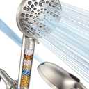 MakeFit Filtered Shower Head with Handheld-10 Modes High Pressure Showerhead with Built-in Power Wash,Long 71-inch Hose & Adjustable Bracket, Water Softener Filter Beads for Hard Water-Remove Chlorine