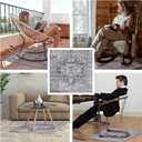 Recliner Chair Mat, Recliner Pads for Hardwood Floors, Non Skid Rubber Furniture Gripper Pads for Recliners, 31.5inch Diameter Low Pile Heavy Duty Non Slip Multi-Purpose Desk Chair Mat Rug