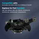 Front Steering Knuckle & Wheel Bearing Hub Assembly for 2003 2004 2005 Honda Civic 1.7L L4 Wheel Hub kit, 698-494 698-495 698495 698494 51215S5AJ30 45255S01A00, Left Driver and Right Passenger Side