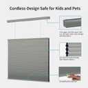 MYshade Top Down Bottom UpTDBU Cellular Shades, 1.5 inch Cordless Blackout Honeycomb Pleated Blinds for Windows Home Bedroom Office, Light Control, Thermal Insulated, 28" W x 64" H, Gray