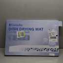 Large Stone Drying Mat for Kitchen Counter, 24"  16" Diatomite Dish Drying Mat, Quick Dry Stone Mats, Ultra Absorbent Natural Diatomaceous Earth Mats for Dished, Bottles, Grey Marble