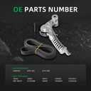 Belt Tensioner and Serpentine Belt Kit for Buick Encore Fit for Chevrolet Trax for Sonic 2013-2018 L4 1.4L, Serpentine Belt Drive Component Kit OE# 38344