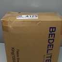 BEDELITE Flannel Sheets King Size Grey - Super Soft Fleece Sheets Set Fluffy Extra Plush, 4 Piece(Include Fitted Sheet, Flat Sheet, 2 Pillowcases)