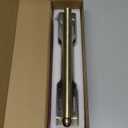 FIRJOY 12" Valet Rod for Closet Pull Out (2 Pack, Antique Brass)