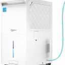 6,000 Sq.Ft Most Efficient Energy Star 2025 Dehumidifier with Pump,Vellgoo Max 140 Pint/D Smart Compressor Dehumidifier for Basement with Drain Hose, for Home,Large Rooms