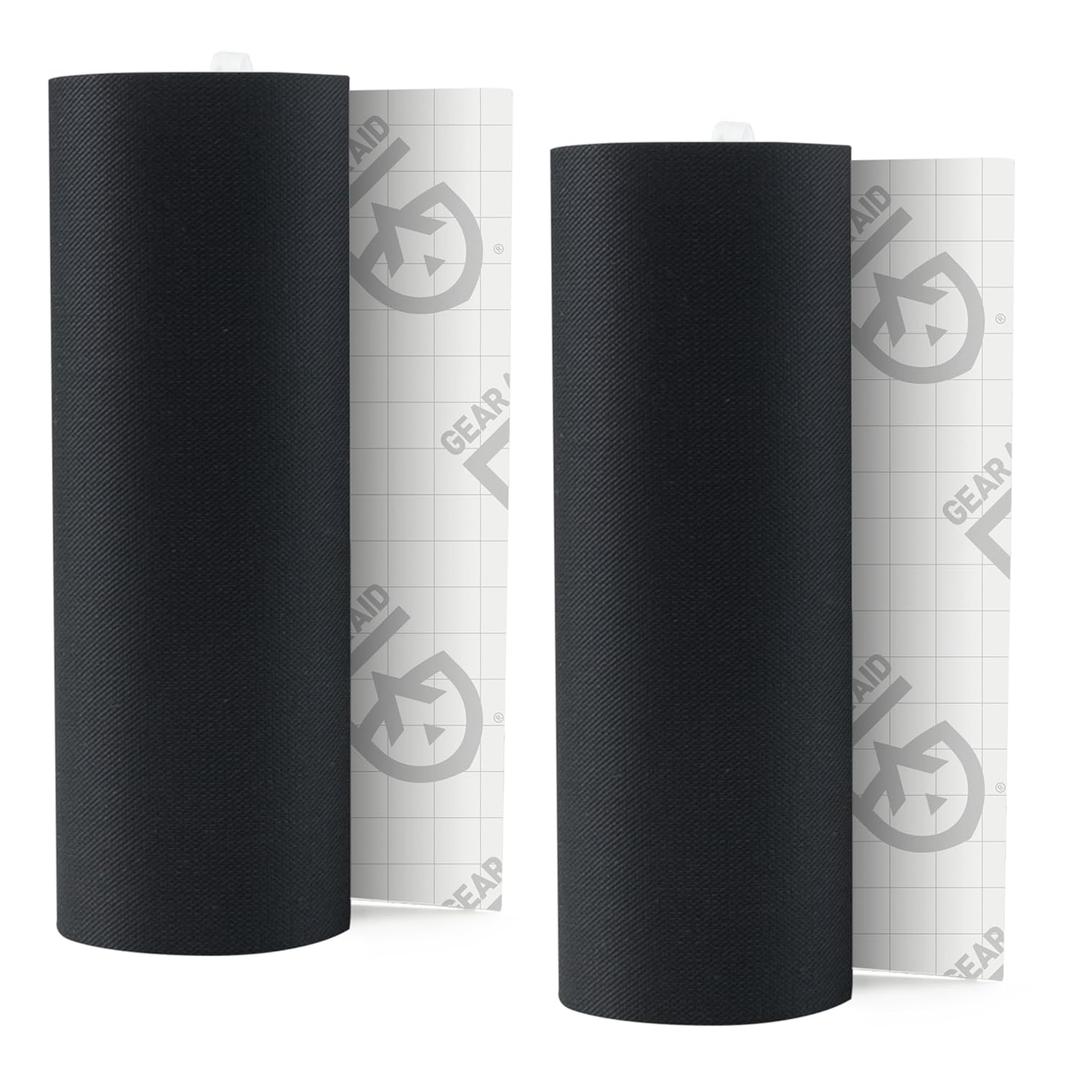 GEAR AID Tenacious Tape 3 x 20 Fabric and Vinyl Gear Repair Tape, Fix Holes and Rips in Puffy Jackets, Rain Gear, Tents, Sleeping Bags and Outdoor Equipment, Black, 2 Rolls