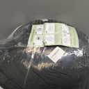 JOEJOY Donut Large Dog Bed, Cute Round Calming Dog Bed with Removable Washable Cover, Orthopedic Pet Beds with Jacquard Shaggy Plush & Non Skid Bottom, Black (Grey)