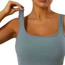 LICOBOD Casual Workout Sets 2 Piece Outfits for Women Ribbed Crop Tank Top High Waist Yoga Leggings Lounge Wear Tracksuit