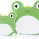 Lazada 2PC Frogs Kids Pillow Toys Plush Pillows Soft Gifts for Toddler Green (15+10Inches)