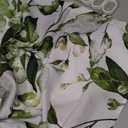 REZAYMRS Floral Shower Curtain with 12 Hooks, 72''x72'' Waterproof Polyester Fabric Shower Curtains for Bathroom, Weighted Hem Bathtubs Hotel Curtain, Machine Washable, Quick Dry (Green)