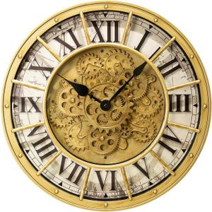 18 inch Industrial Punk Style Gear Wall Clock for Time and Decoration
