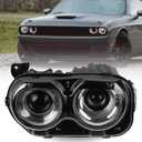 Xenon Headlights Assembly for Dodge Challenger 2015-2021 LH
HID Headlamps Pair with Black Housing Replacement Driver Left Side LH