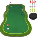 Golf Putting Green Mat,Golf Practice Training Mat for Indoor/Outdoor, 4.8x8ft