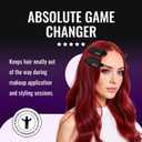 ERGO No-Crease Hair Clips 4 Pcs Heat-Resistant Crimpless Clips for Hair Styling, Sectioning, Makeup | No Bend Clips for Women, Curls, Bangs, Salon Use