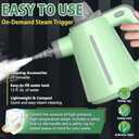 VeRosky Handheld Steam Cleaner, Pressurized Multi-Surface Steam Cleaner for Home Use with 10pcs Tools and Safety Lock to Remove Grime, Grease, Steamer for Cleaning Floor, Upholstery, Grout and Car