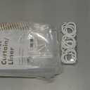 EurCross 84Wide Clear Shower Curtain Liner 84 x 72 inch, Waterproof Premium PEVA Wide Plastic Shower Curtain with 5 Magnets, 14 Metal Holes and Hooks