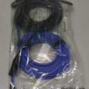 XLR Microphone Cable 35 Feet (2 Pack, Multi Colored), 3 Pin Shielded Balanced Male to Female Mic Cord, Zinc Alloy Shells, OFC, Heavy-Duty Patch Cable for Amplifier, Speaker, Mixer with 5 Cable Ties