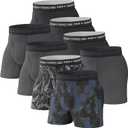 Pair of Thieves Soft Cotton Boxer Briefs for Men Pack (Small, 8 Pack) - Tagless Mens Underwear for All-Day Comfort and Support (Black/Grey)