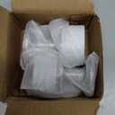 2 Pack Door Stoppers Stop with Extra Stickers, Self-Adhesive Door Stops with Black Rubber Bumper & Stainless Steel Body - Heavy Duty Door Knob Wall Protector Sound Dampening for Home & Office Use