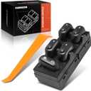 A-Premium Master Power Window Switch Driver Side Compatible with Ford F-150 2004-2008, Expedition 2003-2006, Crown Victoria 2003-2008 & Lincoln Mark LT & Mercury Grand Marquis, Marauder