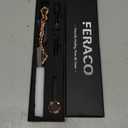 Feraco Pure Copper Bracelets & Rings for Women, Ultra Strength Magnetic Bracelet for Women with Neodymium Magnets & Sparkling Cubic Zirconia, Adjustable, Infinite Clover Jewelry (Rose Gold)