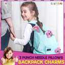 CRAFTILOO 3Pcs of Embroidery Punch Needle kit for Kids Mini Pillows Googly Heart Owl Rainbow Needlepoint Craft Embroidery Pen Needle Punch Kit Art Punch Needle Yarn (10cm, Pink)