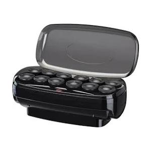 Conair Hot Rollers for Long, Medium & Short Hair, 12 Ceramic Flocked 1½-Inch and 1¾-Inch Heated Hair Rollers with Clips, Hot Curlers for Women, Volume & Curls,