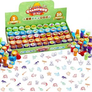 JOYIN 50PCS Dinosaur Stamps for Kids, 50 Different Designs, Fossils, Sea Creatures, Stamps for Dinosaur Party Favors, Easter Egg Stuffers, Halloween, Christmas, Birthday Gifts
