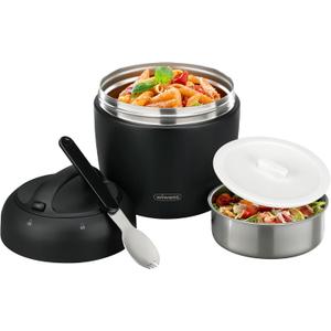 wiwens Thermo Food Jar for Hot Food Adults 32OZ Soup Thermo Lunch Containers Wide Mouth Vacuum Insulated Stainless Steel Leakproof Bento Box with Spoon