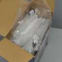 AILI Hanging Vacuum Sealer Suction Space Saver Storage Bags for Clothes Travel with Electric Air Pump And Rolling Slide Clip for Coats, Closet Organizers, 6 Long (Transparent)