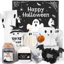 Boo Basket Stuffers for Women, 8PCS Halloween Boo Basket Gift Basket Including Boo Mugs, Cozy Socks, Relaxing Spa Gift Set, Spooky Basket Stuffers for Teen Girls Mom Friend Sister Wife